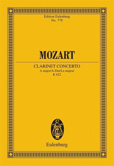 Mozart: Concerto A major KV 622 (Study Score) published by Eulenburg